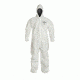 DuPont Tychem SL White MD Coveralls with Standard Fit Hood and Elastic Wrists w/ Ankles, Case of 6