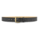 1-1/2" Plain Leather Garrison Belt with Gold Buckle