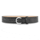 2-1/4" High-Gloss Leather River Belt with Nickel Buckle