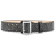 DutyMan 2-1/4inch High-gloss Leather Sam Browne 2-row Stitch Duty Belt With Nickel Buckle DTY-1031-38-9001