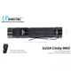 EAGTAC D25A RC Clicky Flashlight, XP-G2 R5 NW LED, 176lm,1xAA, Black, D25A-CLICKY-XPG2-NW