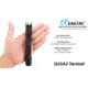 EAGTAC D25A2 Tactical Flashlight, XM-L2 U2 NW LED, 470lm, Black, D25A2-TACTICAL-XML2-NW