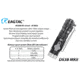EAGTAC DX3B Clicky MKII SST70 LB LED Flashlight, Black, 3100lm, DX3B Clicky MKII-SST70-CW