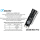 EAGTAC DX3B Mini Pro Flashlight, XHP50.2 CW LED, 2480lm, Black, DX3BM-XHP502-PRO-CW