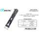 EAGTAC PX30LC2-DR Flashlight, 219Ccri92 w/ LEDarray LED, 800lm w/ 550lm, Black, PX30LC2-Diffuser-219C-NW