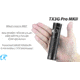 EAGTAC TX3G MKII Pro Flashlight, XHP70.2 CW LED, 3550lm, Black, Medium 4203