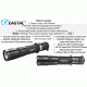 Eagtac USB Rechargeable T25LR XHP35 HD 2000 Lumen Tactical Flashlight Base, Black, Medium, 2916