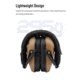 Earmor Sport Shooting ElectronicEar Muffs w/ Foam Earpads, 22dB, Coyote Brown, M300A-CB