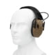 Earmor Sport Shooting ElectronicEar Muffs w/ Foam Earpads, 22dB, Coyote Brown, M300A-CB