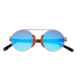 Earth Anakena Sunglasses, Brown Frame, Blue Polarized Lens, Brown/Blue, One Size, ESG038R
