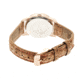 Canopies Wood Watch,33mm,Red Dial,Khaki/Tan Leather Band