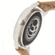 Canopies Wood Watch,33mm,Turquois Dial,Khaki/Tan Leather Band