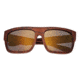 Earth Hermosa Ebony Wood Sunglasses, Orange Stripe Wood, ESG097OB
