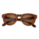 Earth Manhattan Bamboo Wood Sunglasses, Brown Stripe Wood ESG007WB