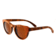 Earth Manhattan Bamboo Wood Sunglasses, Brown Stripe Wood ESG007WB