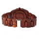 Earth Medullary Ray Wooden Watch, Red, Unisex ETHEW1903
