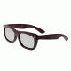 Earth Portsmouth Bamboo Wood Sunglasses, Plum Stripe Wood ESG502BB
