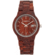 Earth Wood Biscayne Bracelet Watch w/Date, Red, One Size, ETHEW4203