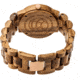 Earth Wood Biscayne Wood Bracelet Watch w/Date, Light Brown, Standard, ETHEW4205