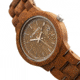 Earth Wood Biscayne Wood Bracelet Watch w/Date, Olive, Standard, ETHEW4204
