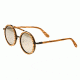 Earth Wood Bondi  w/Polarized Lenses, brown stripe  silver ESG003Z