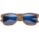 Earth Wood Cape Cod Sunglasses, Zebrawood Frame, Blue Lens, Polarized, One Size, ESG060Z