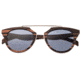 Earth Wood Ceira Polarized Sunglass, Brown Stripe/Black, One Size, ESG021BK