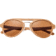 Earth Wood Cruz Polarized Sunglass, Bamboo/Brown, One Size, ESG023BN