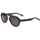 Earth Wood Cruz Sunglasses, Brown Stripe Frame, Black Polarized Lenses, ESG023BK
