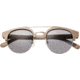 Earth Wood Kai Polarized Sunglass, Beige/Silver, One Size, ESG024GY