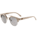 Earth Wood Kai Polarized Sunglass, Beige/Silver, One Size, ESG024GY