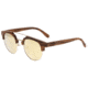 Earth Wood Kai Polarized Sunglass, Brown Stripe/Gold, One Size, ESG024GD