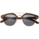 Earth Wood Kai Polarized Sunglass, Walnut Zebrawood/Black, One Size, ESG024BK