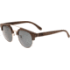 Earth Wood Kai Polarized Sunglass, Walnut Zebrawood/Black, One Size, ESG024BK