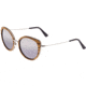Earth Wood Oreti Polarized Sunglass, Zebrawood/Purple, One Size, ESG037ZW