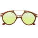 Earth Wood Polarized Sunglasses, Annato/Green, ESG034A, Annato/Green, One Size, ESG034A
