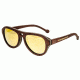 Earth Clearwater Sunglasses.Rosewood Zebra Wood Frame, Yellow Lens, ESG046RZ