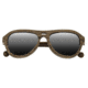 Earth Clearwater Sunglasses. Walnut Rosewood Wood Frame, Black Lens, ESG046WR