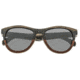 Earth Del Carmen Sunglasses, Ebony Maple Wood Frame, Black Lens, ESG002EM