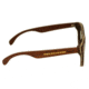 Earth Del Carmen Sunglasses, Zebra Rosewood Wood Frame, Brown Lens, ESG002RZ
