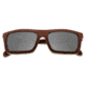 Earth Lanikai Sunglasses, Rosewood Bamboo Wood Frame, Silver Lens, ESG014RM