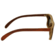 Earth Lanikai Sunglasses, Rosewood Bamboo Wood Frame, Silver Lens, ESG014RM