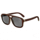 Earth Playa Sunglasses, Rosewood Bamboo Wood Frame, Black Lens, ESG062RB