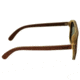 Earth Playa Sunglasses, Rosewood Bamboo Wood Frame, Black Lens, ESG062RB