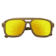 Earth Playa Sunglasses, Walnut Zebrawood Wood Frame, Yellow Lens, ESG062ZW