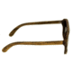Earth Playa Sunglasses, Walnut Zebrawood Wood Frame, Yellow Lens, ESG062ZW