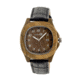 Earth Wood Sherwood Leather-Band Watch w/ Date, Olive, Standard ETHEW2704