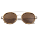 Earth Wood Binz Polarized Sunglass, Zebrawood/Brown, One Size, ESG048ZS