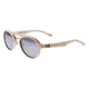 Earth Wood Cruz Sunglasses, White Frame, Silver Polarized Lenses, ESG023SL