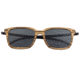 Earth Wood Doumia Polarized Sunglass, Zebrawood/Black, One Size, ESG043ZB